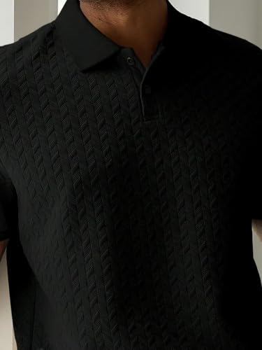 Image of Trillion Jaqquard Men's Polo T Shirt for Men (Polyester Blend | Regular Fit)