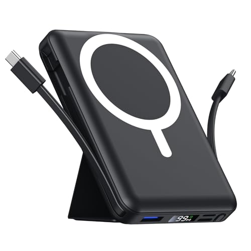 Azmuth for MagSafe Portable Charger, 10000mAh Magnetic Power Bank with 20W PD USB-C Fast Charging...