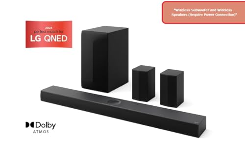 Image of LG S70TR Soundbar with Dolby Atmos ans Rear Surround Speakers 5.1.1 Channel, Perfectly Matches The QNED TV, Sound 3D, Auto Power, Wireless Dolby Atmos, True Wireless connectivity, Wow Orchestra