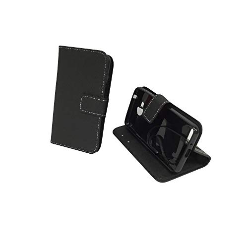 König Shop Huawei Y3 II/2 caso custodia protettiva case cover Wallet in Eco Pelle NERA motivazionale