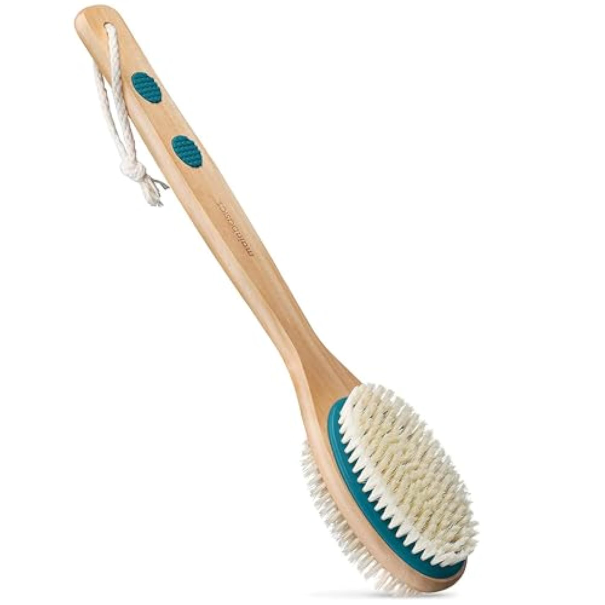 Dual-Sided Long Handle Bath Shower Brush, Exfoliator