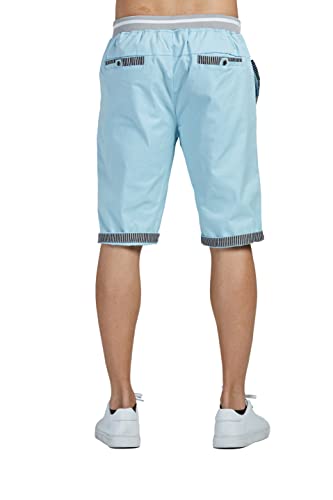 Image of Tansozer Men's Shorts Casual Classic Fit Drawstring Summer Beach Shorts with Elastic Waist and Pockets