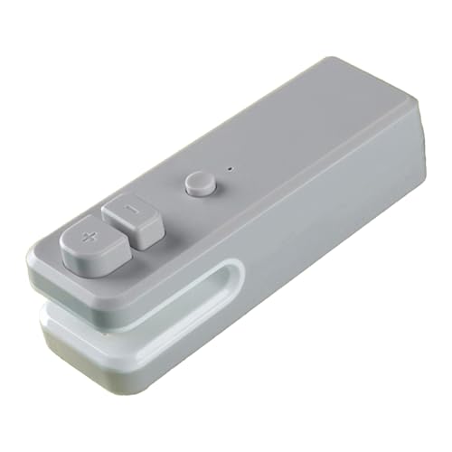 Sellador al vacío, máquina de envasado al vacío para alimentos, mini bolsas, recargable por USB, recargable por USB, fácil de transportar (gris)