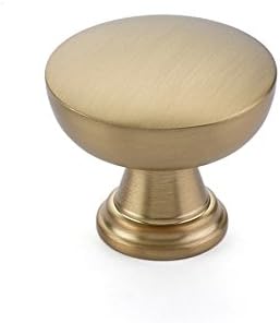 Emtek Overland Knob Available in 2 Sizes and 6 Finishes - 86467US4 - (Dimension 1 1/4") - Satin Brass (US4)