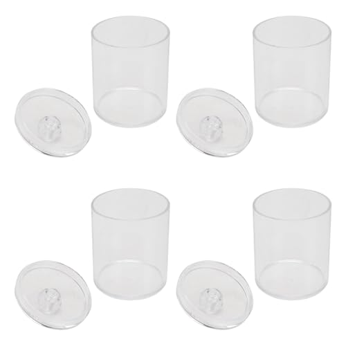 ABOOFAN 4Piezas Caja De Almacenamiento Transparente De para Cosméticos para Organizar Dulces y Accesorios