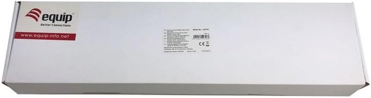 Equip 327316 16-Port Cat,5e Geschirmtes Patch Panel - Light Grey - 10/100/1000Base-T(X) - Schnelles Ethernet - Gigabit Ethernet - RJ-45 - Gold - Cat5e - Grey (327316NEUEVERSION) Brand