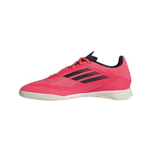 Image of Adidas Mens F50 League Indoor Soccer Cleats Turbo /Aurora Black /Platin Metallic 10.5 Medium