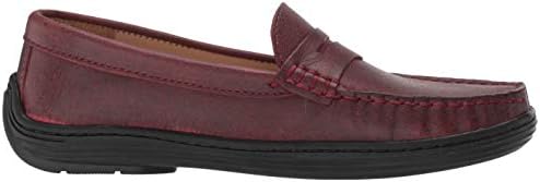 Marc Joseph New York Genuine Leather Boys/Girls Casual Comfort Slip On Moccasin Loafer Shoes Driving Style, stone dijon 4.5 M US Little Kid | Image 5