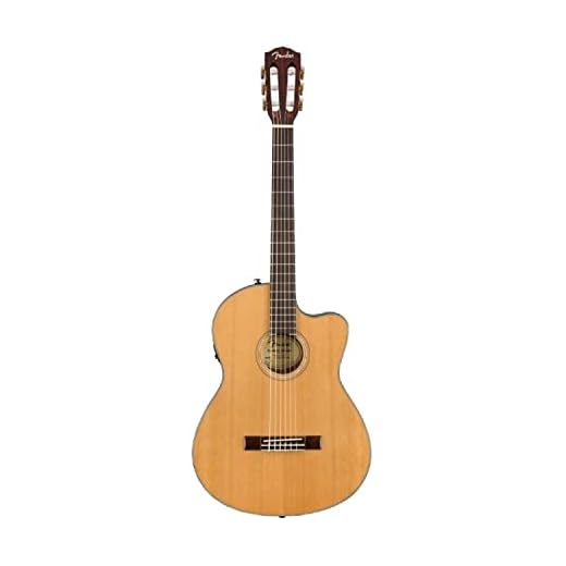 Fender CN-140SCE Nylon - Diapasón de nogal - Natural - con estuche, Incluye cursos virtuales gratuitos en Fender Play