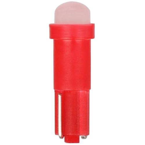 ECCPP Instrument Cluster Dash Panel Lights with Twist Lock Socket T5 Red -12V/24V-20MA-8LM T5-Twist Lock