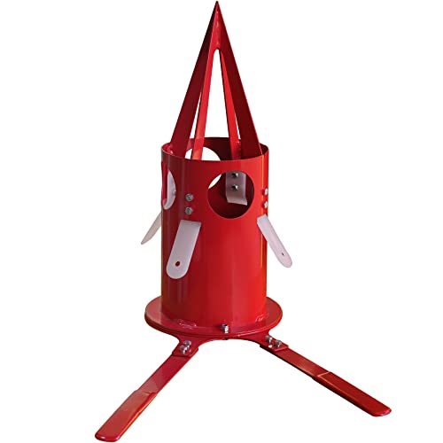 PLAIRC Big Bag Dispenser for Warehouse, Farm, Home (Red, 1 Count)