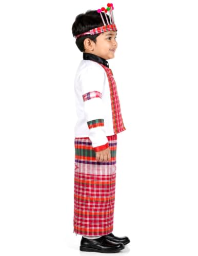 Image of BookMyCostume Mizoram Indian Eastern State Folk Costume - Male 6-7 Years