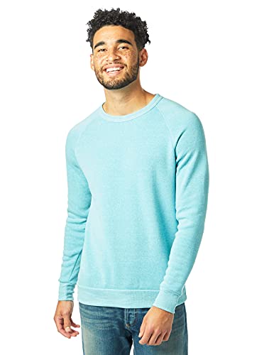Alternative Men's Champ Fleece Sweatshirt, Eco Aqua, Medium