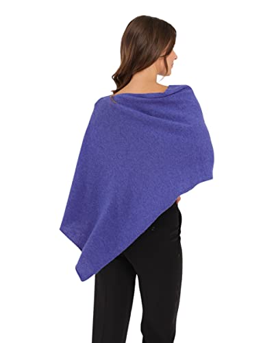 Image of CLAUDIA NICHOLE Womens 100% Cashmere Dress Topper - Cashmere Poncho Wrap