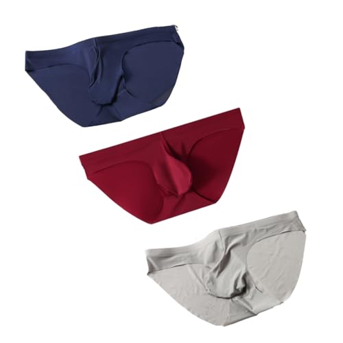 GAOGAO Ice Silk Men Short Briefs Sexy Pounch Underwear Fitness Sport Underpants