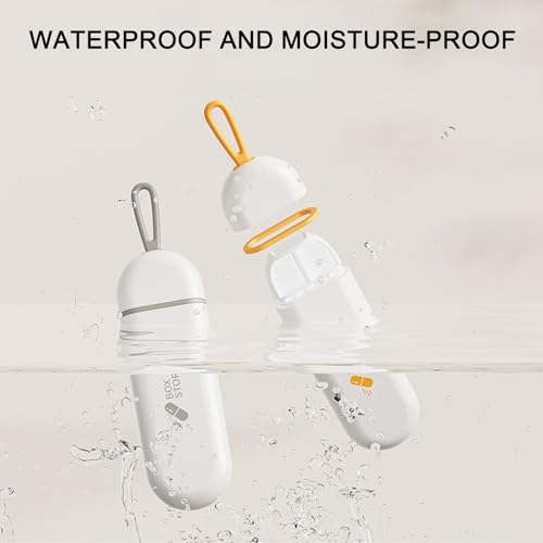 BLSYHDH 3-packs Pillenorganizer, Draagbaar Pillendoosje Om Medicijnen in Te Bewaren 3 Grote Aparte Compartimenten Reis-vochtbestendig Pillendoosjes voor Tabletten Vitaminen Levertraansupplementen - Afbeelding 5