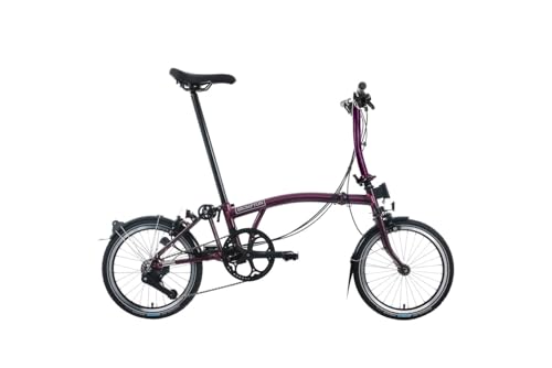 Brompton C Line 12-Speed Folding Commuter Bike, Amethyst