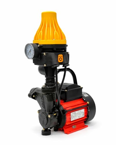 Image of V Guard 1hp Automatic Pressure Booster Pump 100% COPPER WINDING Superior Durability for Household (Upto 3 Bathrooms), 1 Year ON-SITE Warranty, Multicolor