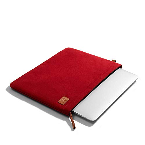 Image of DailyObjects Solid Skipper Sleeve | Stylish Durable Poly Cotton Canvas Material for Laptops & iPads | Zip Closure & Soft Cotton Inner Lining with Printed Slip Pockets