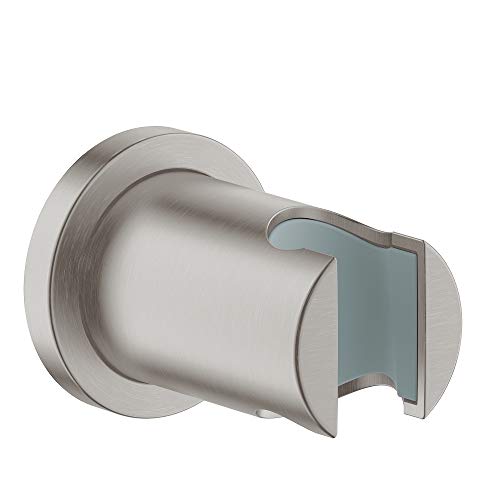 GROHE Rainshower Support mural pour Pommeau de Douche, Non Orientable, Supersteel, 27074DC0 (Import Allemagne)