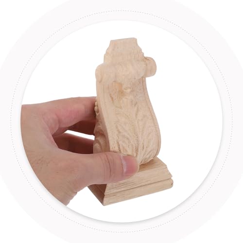Console en bois sculpté de style européen pour étagère élégante