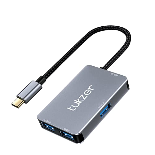 Image of Tukzer 4-in-1 USB C 3.0 HUB, Type C to USB A HUB Splitter Extender, Docking Station, 5Gbps Data Sync