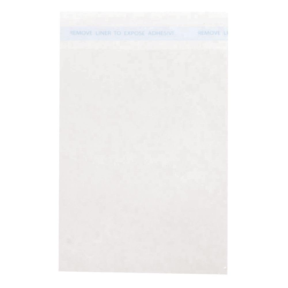 Lip-N-Tape Clear 1.2 mil Poly Bag - 4 3/4"L x 6 1/2"H by HUBERT – One Size
