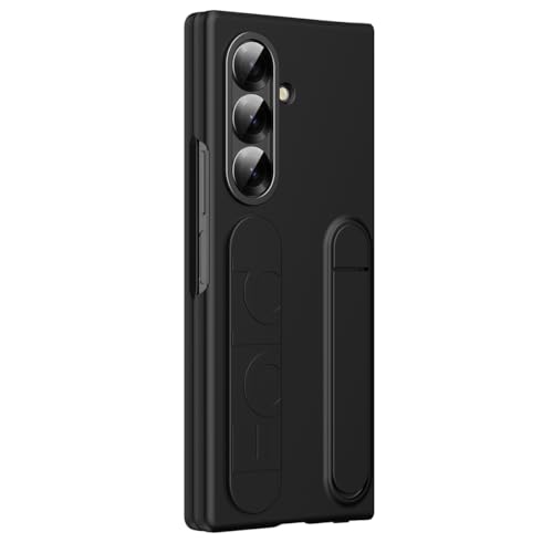 Image of Hybird Shockproof Mobile Back Cover Case for Samsung Galaxy Z Fold 8 Ultra Case with Wrist Band Strap, Stand Case Galaxy Z Fold8 Ultra 5G Cover