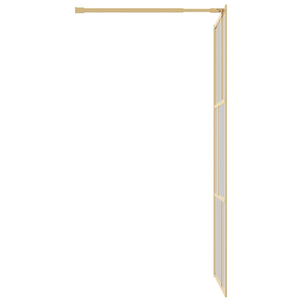 ZEYUAN Parete per Doccia Walk-in Vetro Trasparente ESG 90x195 cm Oro,Parete per Doccia Walk-in,Parete Doccia,Componenti Doccia,Pareti Doccia-154955