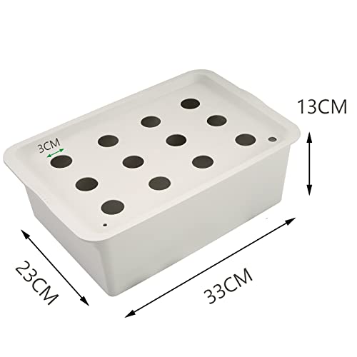 NATGAI Hydroponic System Growing Kit with Air Pump 12 Holes Soilless Cultivation Grow Box Garden Cabinet Box for Herbs, Lettuce, Vegetables - Image 3