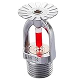 Peosaard Austausch des Sprinklerkopfs, hängender Feuersprinklerkopf, 68 ℃/155 ℉ Wassersprühstrahl, 1/2-Zoll-Gewinde, schnell reagierender Feuersprinkler für Wohngebäude