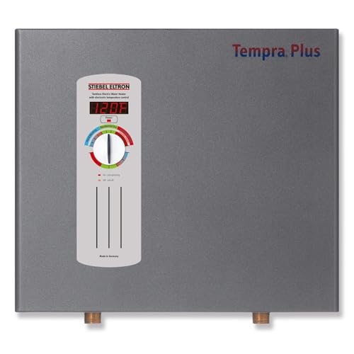 Stiebel Eltron 224199 240V, 1 Phase, 50/60 Hz, 24 kW Tempra 24 Plus Whole House Tankless Electric Water Heater, Advanced Flow Control