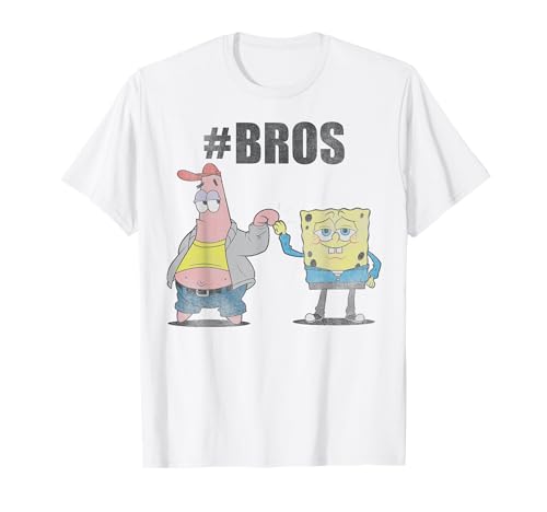 Spongebob Squarepants And Patrick Hashtag Bros Funny T-Shirt T-Shirt