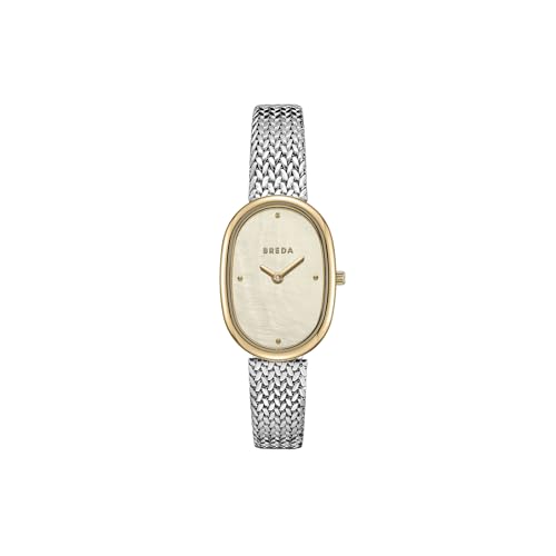 Breda Womens Jane Tethered Silver and Mesh Bracelet Watch 23MM