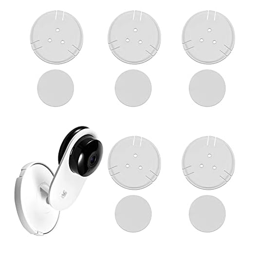 imluckies [5 Pack] Yi Home Camera Mount Accessories, Yi Security Camera Wall Mount for YI 1080p/720p Home Camera, Designed for USA (NOT Included Camera)