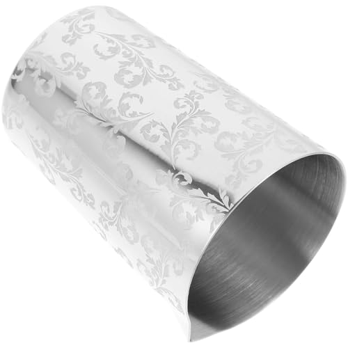 STOBAZA Coctelera Vaso Mezclador de Acero Inoxidable 304 Tallado, Taza Mezcladora para Barra, Agitador de Bebidas para Bartenders y Aficionados, Uso en Hostelería y Bar, Resistente
