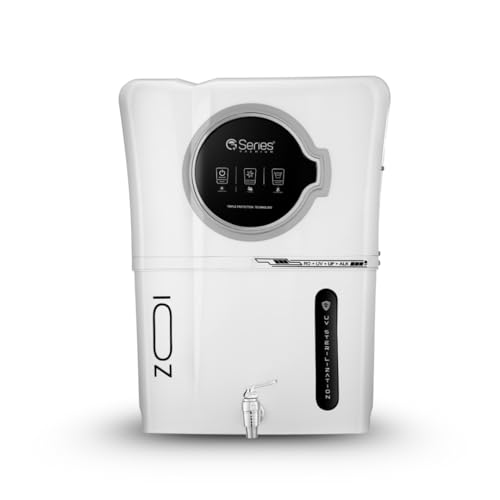 G+ Series Zoi Black Triple Layer Protection Water Purifier |Digital Display | Multiple Purification Process | RO+COPPE+ZINC+ALKALINE+UV+UF LED Tank | 15L