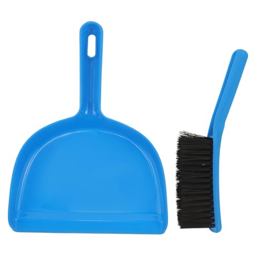 BRIGHTFUFU 1 Set Small Cleaning Brush Detailing Brush Plastic Blue Desktop Cleaning Broom Multi-Function Whisk Broom