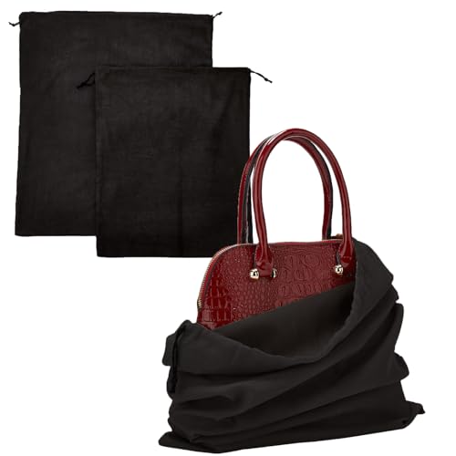 Image of LAKE OF FIRE Dustproof Storage Bags with Drawstring Closure, 2-Piece Set - Multi-Purpose Protective Pouches for Handbags, Purses, Shoes, and Boots