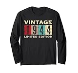 Photo Gallery retro vintage 1944 edizione limitata 81° compleanno 81 anni maglia a manica Photo Gallery retro vintage 1944 edizione limitata 81° compleanno 81 anni maglia a manica