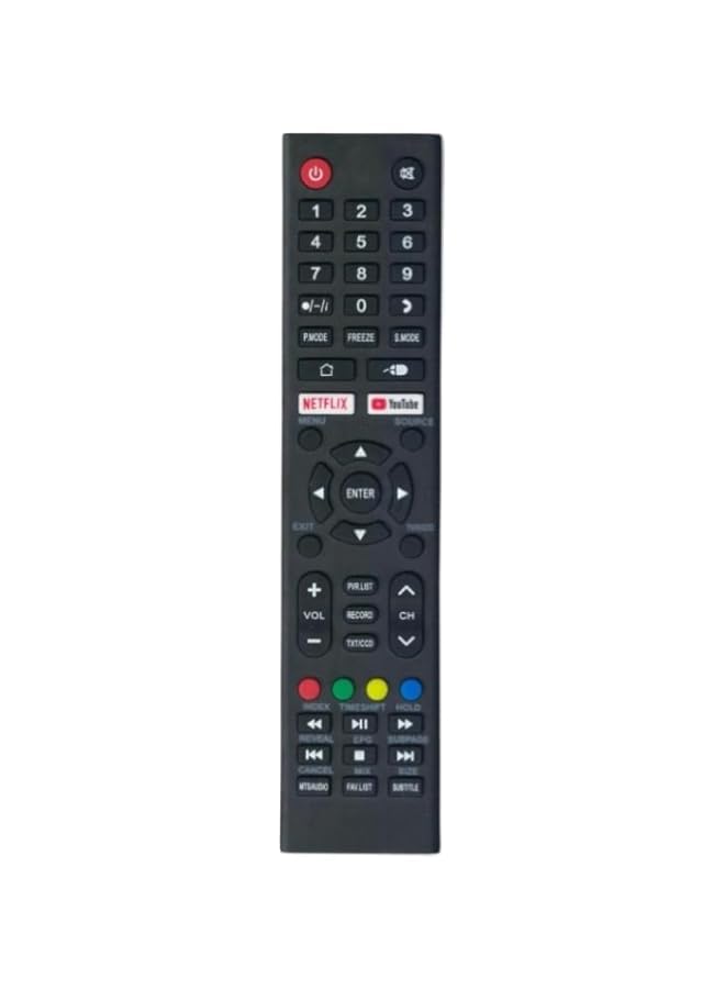Remote Control For Geepas Smart LCD LED TVs with YouTube & Netflix Key Buttons (Type 2)