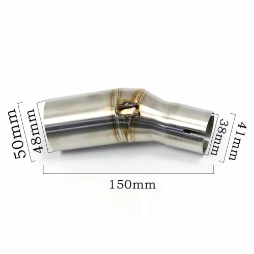 Tubo de escape intermedio para Kawasaki Versys 250 y 300 adaptador de acero 2
