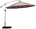 YRRA Parasol Outdoor Sun Schutz im Freien stehend einzelne Banane Regenschirm im Freien Strandhof Freizeit Freizeit im Freien Regenschirm-3M_Khaki