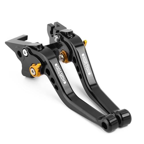 Für Yamaha XSR700/XTribute 2016-2024 Einstellbare CNC Motorrad Bremse Kupplung Hebel 6-Speed Einstellung(Black 3)