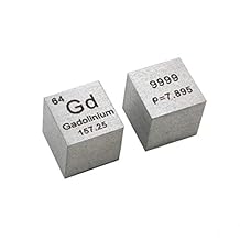 10 mm Gadolinium Metal Cube 99.99% Pure for Element Collection Lab Experiment Material Hobbies Substance Block Display