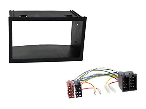 Radioeinbauset für Doppel DIN Autoradio in VW Golf 4, Polo, T4, Fox, Passat - ISO