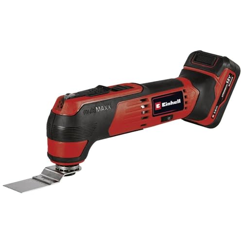 Einhell Akku-Multifunktionswerkzeug TE-MG 12/1 Li (1x2,0Ah) (inkl. Dreiecksschleifplatte, 6x...
