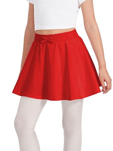 [Vxuxlje] Enfant Fille Tennis Skirt Haute Taille Golf Badminton Skirt Athletique Plisse A Ligne Ecole Patineuse  12-13