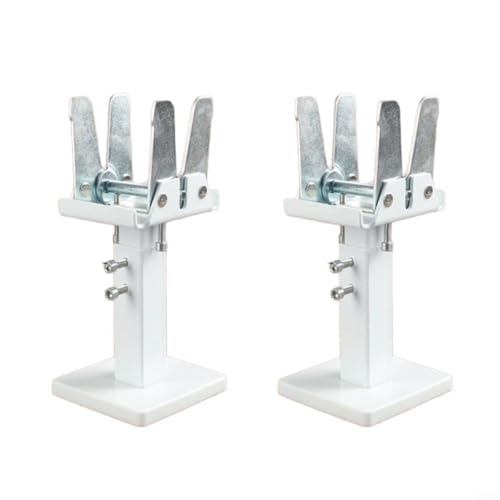 EffiFish Lot de 2 supports de sol réglables en acier au carbone pour radiateurs à panneaux en acier pour systèmes de chauffage domestiques et commerciaux, plage de hauteur 14 à 21 cm