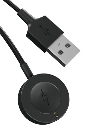 Yaekea Caricatore per Fossil Gen 6/5/5E/4 USB Orologio Intelligente cavo di Ricarica per Michael Kors Runway, Skagen Falster 2, Misfit Vapor 2, Emporio Armani 3.3ft/100cm Magnetica Dock di Ricarica